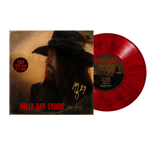 **PRE-ORDER** Billy Ray Cyrus - THE HILL Limited Edition Signed Vinyl Red Marble