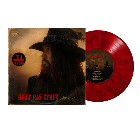 **PRE-ORDER** Billy Ray Cyrus - THE HILL Limited Edition Vinyl Red Marble (Not-Signed)