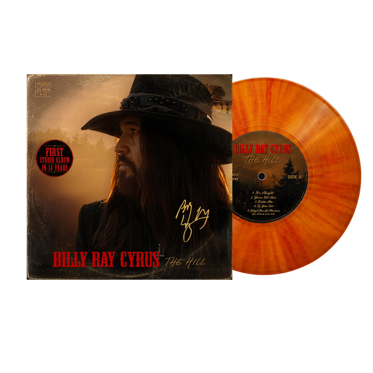**PRE-ORDER** Billy Ray Cyrus THE HILL - Limited Edition Signed Sunburst Vinyl Record